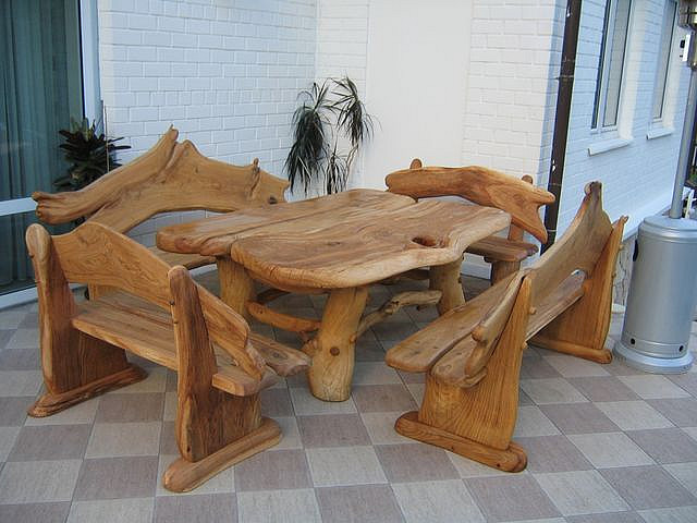 Дизайн садовой мебели из дерева