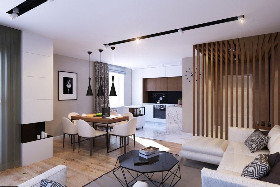 Современный дизайн интерьера квартиры фото